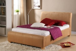 Fantastic Faux suede frame with an AKVA soft Waterbed inside